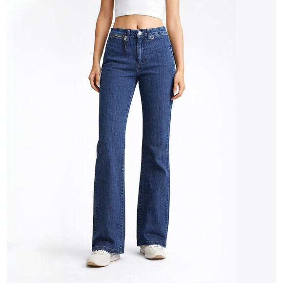 Vertigo Denim - Vintage Vertigo Paris Bootcut Jeans Womens Size 4 Denim France Y2K